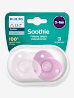 Lote de 2 chupetas para recém-nascido, Philips AVENT Soothie Coeur AZUL CLARO LISO+ROSA CLARO LISO 