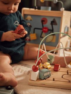 Brinquedos-Labirinto-ábaco Carrinhos Montessori, em madeira FSC®