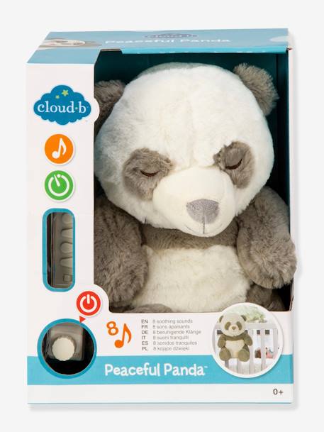 Luz de presença Peaceful Panda da CLOUD B PRETO CLARO LISO 