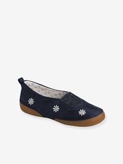 Calçado-Calçado menina (23-38)-Sapatinhos, pantufas-Sapatinhos em pele suave, com elástico, para menina