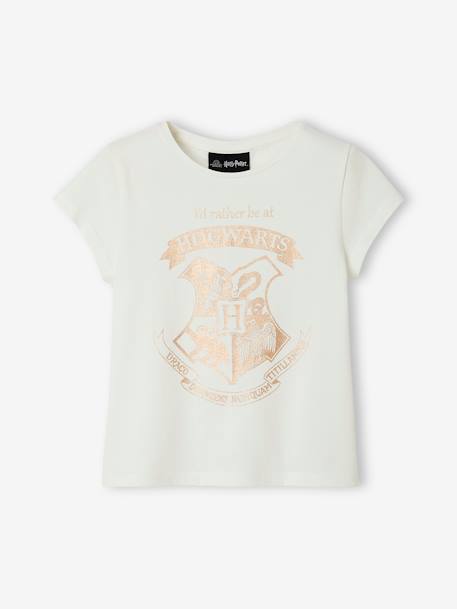 T-shirt Harry Potter®, para criança BRANCO CLARO LISO COM MOTIVO 