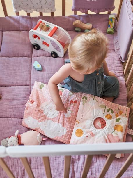 Livro de atividades + peluches em veludo, País cor-de-rosa multicolor 