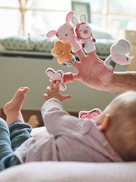 Livro de atividades + peluches em veludo, País cor-de-rosa multicolor 