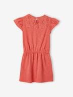 Vestido com bordado inglês, para menina malva+ROSA ESCURO LISO+rosa-pálido+verde-água 