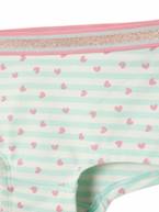 Lote de 5 shorties para menina AZUL CLARO ESTAMPADO 