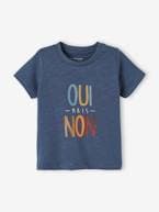 T-shirt com impressão, para bebé menino AZUL MEDIO LISO COM MOTIVO 