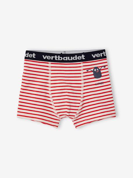 Lote de 7 boxers stretch monstros, para menino BRANCO CLARO ESTAMPADO 