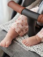 Proteção reversível, bimatéria para assento de carrinho de bebé BRANCO CLARO ESTAMPADO 