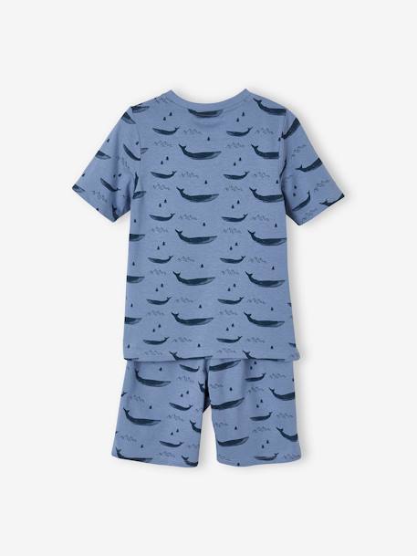 Lote de 2 pijamas baleia, para menino AMARELO MEDIO LISO COM MOTIVO 