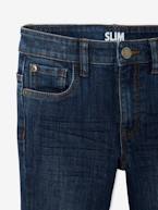 Jeans slim indestrutíveis, para menino AZUL ESCURO LISO+stone 