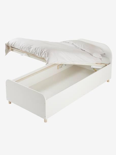 Cama com arrumação, Marinheiro BRANCO CLARO LISO 