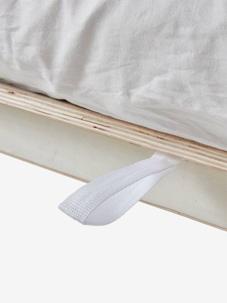 Cama com arrumação, Marinheiro BRANCO CLARO LISO 