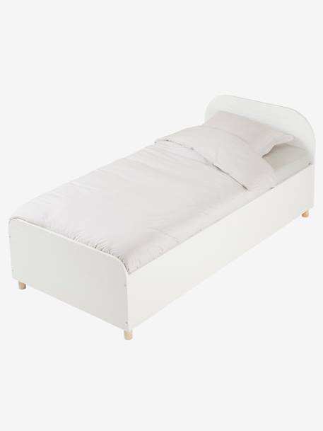 Cama com arrumação, Marinheiro BRANCO CLARO LISO 