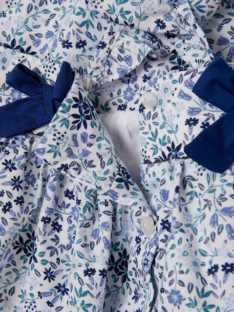 Vestido às flores, especial cerimónia, para bebé BRANCO CLARO ESTAMPADO 