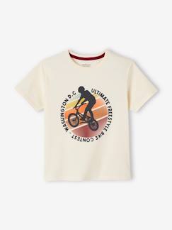 Menino 2-14 anos-T-shirts, polos-T-shirt de mangas curtas com motivos gráficos, para menino