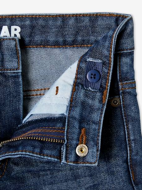 Jeans direitos indestrutíveis, para menino AZUL ESCURO DESBOTADO+AZUL ESCURO LISO+ganga cinzenta 