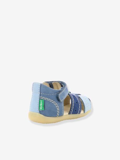 Sandálias em pele, para bebé, Bigbazar-2 Iconique Biboo da KICKERS® AZUL MEDIO LISO 