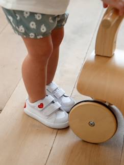 Toda a Seleção-Calçado-Calçado bebé (17-26)-Bebé caminha menina (19-26)-Sapatilhas-Sapatilhas com barras autoaderentes, em tecido, para bebé menina