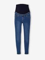 Jeans skinny, faixa sem costuras, para grávida AZUL ESCURO LISO+AZUL MEDIO DESBOTADO+CINZENTO ESCURO LISO 