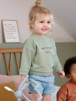 Personalizáveis-Bebé 0-36 meses-Camisolas, casacos de malha, sweats-Sweat personalizável com mensagem, para bebé