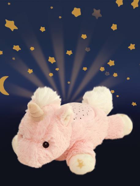 Luz de presença com projeção de estrelas, CLOUD B Dreams Buddies bege+BEGE CLARO LISO COM MOTIVO+ROSA CLARO LISO COM MOTIVO 