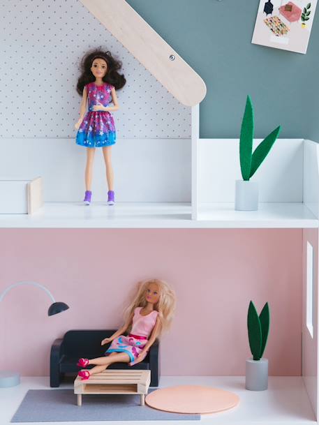 Casa de bonecas manequins multicolor 