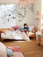 Sofá-cama Montessori, para criança, Confetes CASTANHO MEDIO LISO 