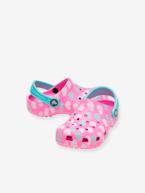 Socas para bebé, Classic Easy Icon Clog CROCS™ AZUL ESCURO ESTAMPADO+ROSA CLARO ESTAMPADO 