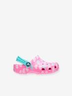 Socas para bebé, Classic Easy Icon Clog CROCS™ AZUL ESCURO ESTAMPADO+ROSA CLARO ESTAMPADO 