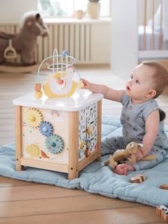Brinquedos-Primeira idade-Cubo grande de atividades, em madeira FSC®.