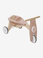 Triciclo + assento para boneca, em madeira FSC® BEGE MEDIO LISO COM MOTIVO 