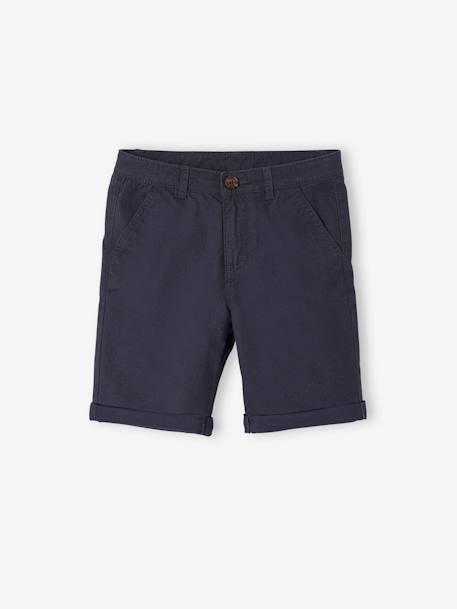 Bermudas chino, para menino AZUL MEDIO LISO COM MOTIVO+azul-acinzentado+bege+verde 