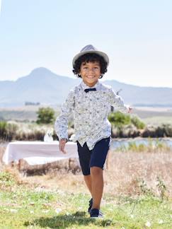 Dias Bonitos-Menino 2-14 anos-Bermudas para menino em algodão/linho.
