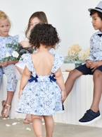 Vestido às flores, especial cerimónia, para bebé BRANCO CLARO ESTAMPADO 