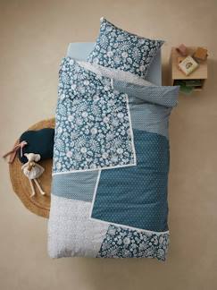 Têxtil-lar e Decoração-Conjunto capa de edredon + fronha de almofada para criança, Caravana