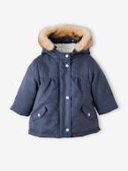 Parka 3 em 1, para bebé menina AZUL ESCURO LISO+ROSA CLARO LISO COM MOTIVO 