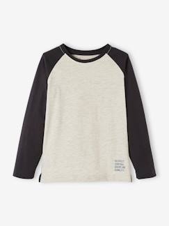 Menino 2-14 anos-Roupa de desporto-Camisola desportiva com mangas raglan,  para menino