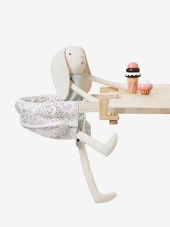 Cadeira de mesa para boneca, em tecido e madeira FSC®