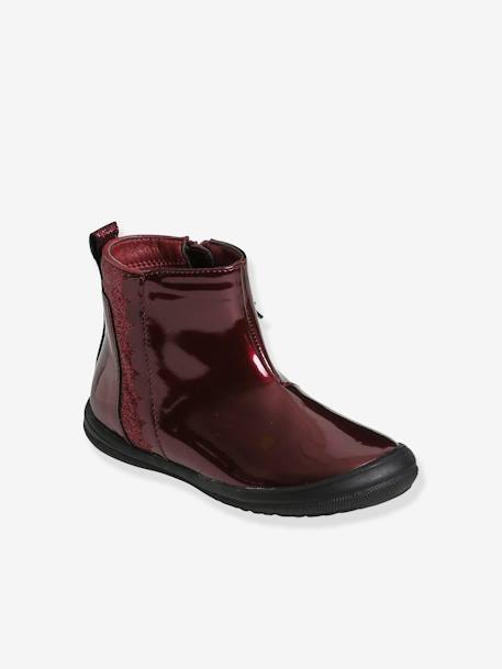 Botas envernizadas para menina, coleção autonomia AZUL ESCURO LISO COM MOTIVO+CASTANHO ESCURO LISO COM MOTIV+VERMELHO MEDIO LISO COM MOTIVO 