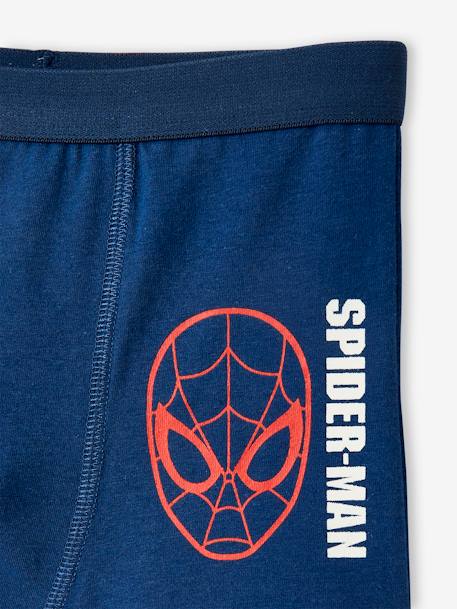 Lote de 3 boxers Homem-Aranha da Marvel® AZUL ESCURO LISO 