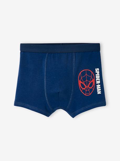 Lote de 3 boxers Homem-Aranha da Marvel® AZUL ESCURO LISO 