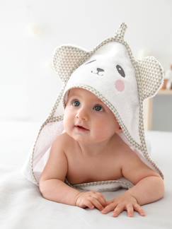 Linhas de Mobiliário-Têxtil-lar e Decoração-Roupa de banho-Capas de banho-Capa de banho para bebé com capuz com bordado animais