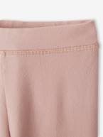 Leggings de desporto, inscrição metalizada na perna, para menina ROSA CLARO LISO 