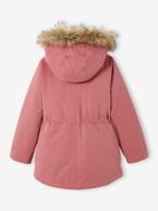 Parka 3 em 1 com capuz, para menina marinho+VERDE ESCURO LISO+VIOLETA MEDIO LISO 