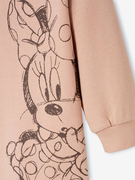 Vestido estilo sweat, Minnie da Disney®, para criança VIOLETA CLARO LISO COM MOTIVO 