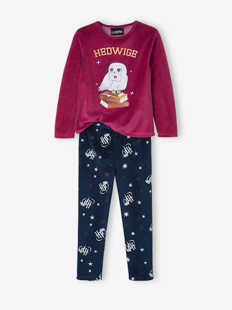 Pijama Harry Potter®, em veludo, para criança AZUL ESCURO LISO COM MOTIVO 