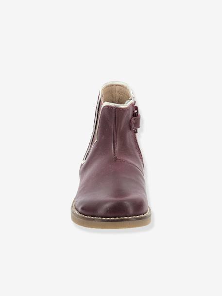 Botas em pele, para criança, Sarmille da ASTER® bordeaux+preto 