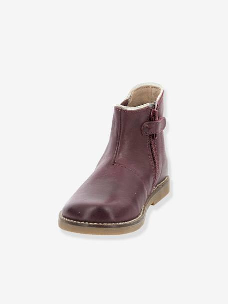 Botas em pele, para criança, Sarmille da ASTER® bordeaux+preto 