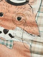 Conjunto capa de edredon + fronha de almofada para criança, Dandy Fox BEGE MEDIO LISO COM MOTIVO 