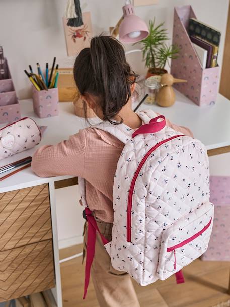 Mochila estampada com cerejas, para menina ROSA CLARO ESTAMPADO 